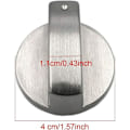 Miniatyrbild 3 av 5: 4 st Spisknopp Gasspisknoppar Metall Gasspisknoppar Gasspisknopp Kontroll Metall Spisknoppar För Kök 6mm