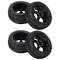 Miniatyrbilde 2 av 8: 4 stk./sett Universal Dekk Dekk Tilbehør Modifikasjon Erstatning 85mm for 1/10 RC Bil Svart