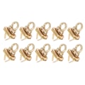 Miniatyrbilde 2 av 8: 10 stk Turn Lock Solid Slitesterk legeringsmateriale Bred Klassisk stil Vrilåsfeste for Veske Veske Håndveske DIY