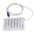 Miniatyrbillede 2 af 8: Mekanisk numerisk numerisk 18 taster Lineær handlingskontakt USB-port Stænksikre skridsikre puder USB numeriske tastatur til kontorbanktæller