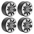 Miniatyrbilde 6 av 8: 57mm 9 hull aluminiumlegering Beadlock hjulnav med muttere for RC Crawler bilerTitanium