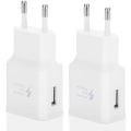 Miniatyrbild 1 av 5: Dual Pack USB snabbladdningsadapter kompatibel med Samsung S22/S21/S20/S10/S10e/S6/S7/S8/S9/Edge/Plus/Active/A72/A53 5G, Note 5/8/9/10