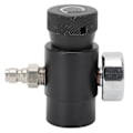Miniatyrbillede 8 af 8: Justerbar CO2-påfyldningsadapterventil med 8 mm hanhoved ASA 3000psi trykmåler sort