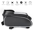 Miniatyrbillede 5 af 8: Nylon sort vandafvisende touch screen cykel taske mobiltelefon cykel cykling pakke udstyr