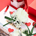 Miniatyrbilde 4 av 5: Silkeblomster til bryllup og arrangementer - 4 stk.