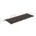 Miniatyrbilde 5 av 5: Hagebenkpute Taupe 150x50x7cm Stoff