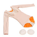 Miniatyrbillede 5 af 8: Termisk kropsformning shapewear mavekontrol slankende taljetræner slankende undertøj til kvinder (hudfarve)L