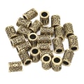 Miniatyrbilde 2 av 8: 24 stk Viking Beard Perler Bronse 24 Design DIY Sink Legering Materiale Hårdekorasjon