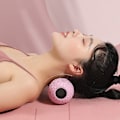 Miniatyrbillede 7 af 8: Fysisk massagebold elastisk blød bærbar kompakt EVA materiale praktisk praktisk muskelafspændingsbolde til hjem dobbelt bold pink