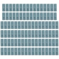 Miniatyrbild 1 av 8: 100 st PU-läder Etiketter Färgade Handgjorda Mjuka 4 Hål Användbara DIY Tillbehör för Plånbok Hatt (Blå)