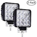 Miniatyrbilde 1 av 3: LED Arbeidslys, 2 stk 48W Flood LED Lysbar for Bil Traktor Offroad Lastebiler SUV ATV Båt 4 Tommer