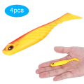 Miniatyrbild 7 av 8: 4 ST AR48 75 mm/3,2 g Fishing Soft T Tail Age Artificiell naturtrogen Simulering Lure Tillbehör