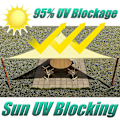 Pikkukuva 4 / 5: 3 x 3 Metrin Kolmionmuotoinen Varjopurje Kangaskatos - UV-kestävä, Ulkokäyttöön Soveltuva Piha-alueen Varjokangas (Beige)