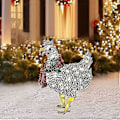 Miniatyrbild 1 av 2: Lysande Kyckling med Halsduk Juldekoration, LED Jul Utomhusdekorationer Jul