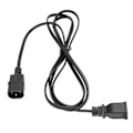 Pikkukuva 3 / 8: IEC-virtajohto IEC320 C14 -uros NEMA 1 15R -naarasvirtajohto pöytälampulle, kaiuttimelle, LCD-näytölle, 10A 125V