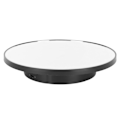 Miniatyrbilde 6 av 8: Roterende displaystativ 2 i 1 Automatisk 360 graders elektrisk dreieskive med fjernkontroll for fotografering Produkt Smykker Svart