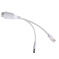 Miniatyrbillede 2 af 8: 24V vandtæt IP-kamera Power Over Ethernet Adapter POE Kabel Splitter Injector White