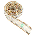 Miniatyrbillede 1 af 8: 100*2 cm Rhinestone Ribbon Sparkle Small Diamond Wrap Roll Decoration (#01)