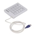 Miniatyrbilde 8 av 8: 20 taster numerisk tastatur DC 5V lineær handlingsbryter USB-kablet mekanisk numerisk numerisk numerisk numerisk tastatur med antiskli matte for bærbare stasjonære PC-er