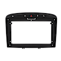 Miniatyrbillede 1 af 8: 9in 2-DIN bilstereo ramme instrumentbræt panel sort udskiftning til Peugeot 408 2013
