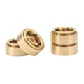 Miniatyrbillede 7 af 8: 4 stk. RC Beadlock-fælge med nav, klæbefri messing, RC-bilopgraderingsdele til FMS FCX24 1/18 1/24 klatrebil, guld