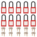 Pikkukuva 1 / 8: 10 kpl Lockout Tagout Lock Nylon Beam Insulate Set Teollisuuden kemialliseen power