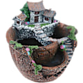 Miniatyrbillede 3 af 5: 2025 Egnet Plantekasse Blomster Plantepotter Eventyrhave Potte Med Sødt Hus (Orange)