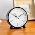 Miniatyrbild 5 av 5: Hanlintime Bordsklocka med Nattlampa, Batteridriven Tyst, Svart