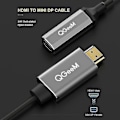 Miniatyrbillede 2 af 5: Qgeem HDMI Single Til Mini Dp Konverter Adapter Kabel UHD 4K@30hz Plug-E