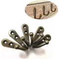 Miniatyrbillede 3 af 4: Pakke med 30 messing vægkroge