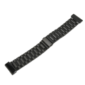 Miniatyrbilde 6 av 8: Urreim i rustfritt stål Justerbar erstatningsklokkerem med 2 trykknapper 26 mm for Fenix ​​7X 6X 5X Black