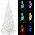 Miniatyrbillede 3 af 5: Nyhed Klar LED Blinkende Juletræ Bordlampe Dekoration (transparent 3 stk)