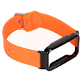 Pikkukuva 4 / 8: Silikoni watch ranneke suojaavalla puskurin case, vaihtotarvike, joka sopii Mi Band 7 Pro oranssiin ja mustaan ​​case