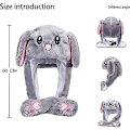 Miniatyrbillede 2 af 5: Rabbit Ear Moving Hat - Sjov Bunny Ears Cosplay Cap til børn og voksne