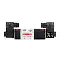 Miniatyrbillede 5 af 8: Pneumatisk magnetventil 3 positioner 5 vejs stabil Holdbar Robust Kompakt Rustfast Antikorrosionsmagnetventil DC24V