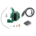 Miniatyrbild 1 av 5: Modul och kristalloscillator + 2M expansionschip + programmeringskabel FPC