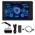 3,5 tums IPS USB Mini-skärm CPU GPU RAM Temperaturdata Monitor PC Sensor Panel Display med 4-stifts moderkortskabel