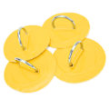 Miniatyrbillede 7 af 8: 4 stk. oppustelig båd D-ring pude patch PVC holdbar marine rustfrit stål fast spænde (gul)