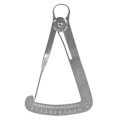 Miniatyrbild 1 av 6: Kronmätare i rostfritt stål Mätverktyg för tandkirurgiska instrument (för metall)