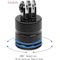 Miniatyrbilde 4 av 5: Aluminiumlegering Tripod Monteringsadapter for GoPro Hero 10 9 8 7 6 5, DJI, Xiaoyi, SJCAM, Akaso Action Kameraer Tripod Monteringsadapter