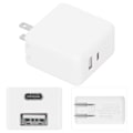Miniatyrbillede 8 af 8: 100-240V M2 65W PD GaN Hurtigoplader Dual Port Opladeradapter til Mobiltelefon TabletUS Stik