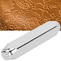 Miniatyrbillede 7 af 8: 6mm 1/4\" Metal håndstempel design punch værktøj til DIY smykker udskæring fremstilling af håndværkLeaf