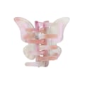 Pikkukuva 8 / 8: Butterfly hiusklipsit Pienet liukumattomat hiuskynnet selluloosa-asetaattihiustarvikkeet naisille tytöille, punainen ja musta