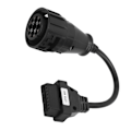Miniatyrbild 8 av 8: OBD2-adapter 12-polig MAN till 16-polig lastbilsdiagnostik förlängningskabel ersättning för DELPHI
