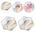Miniatyrbillede 8 af 8: Nail Art Plade Display Stand Practice Display Neglepolering Blanding Manicure Maling PlateSexangle