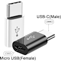 Miniatyrbild 2 av 5: USB C till Micro USB-adapter, 2-pack, Typ C hane till Micro USB hona, för P20/30 och andra smartphones