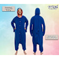 Miniatyrbilde 3 av 5: Funziez! Voksen Dyre- og Havdyr Plysj Cosplay Kostyme - Perfekt for Halloween Kostymefest! Stor Blå Hai