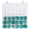 Miniatyrbild 5 av 8: 270-packning O-ringar Tätningsbricka Packning Sortiment Set 18 Storlekar Kit Gummigrommets för Reparation Grön