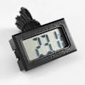 Miniatyrbillede 4 af 4: Inrigorous, 3 x Sort Digitalt Stål Køleskabsfryser Termometer med Temperaturdisplay Monitor