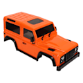 Miniatyrbild 5 av 8: RC-bilkaross med dragstång 144 mm hjulbas RC-bilskal reservdelar för 1/16 1/24 klätterbil orange